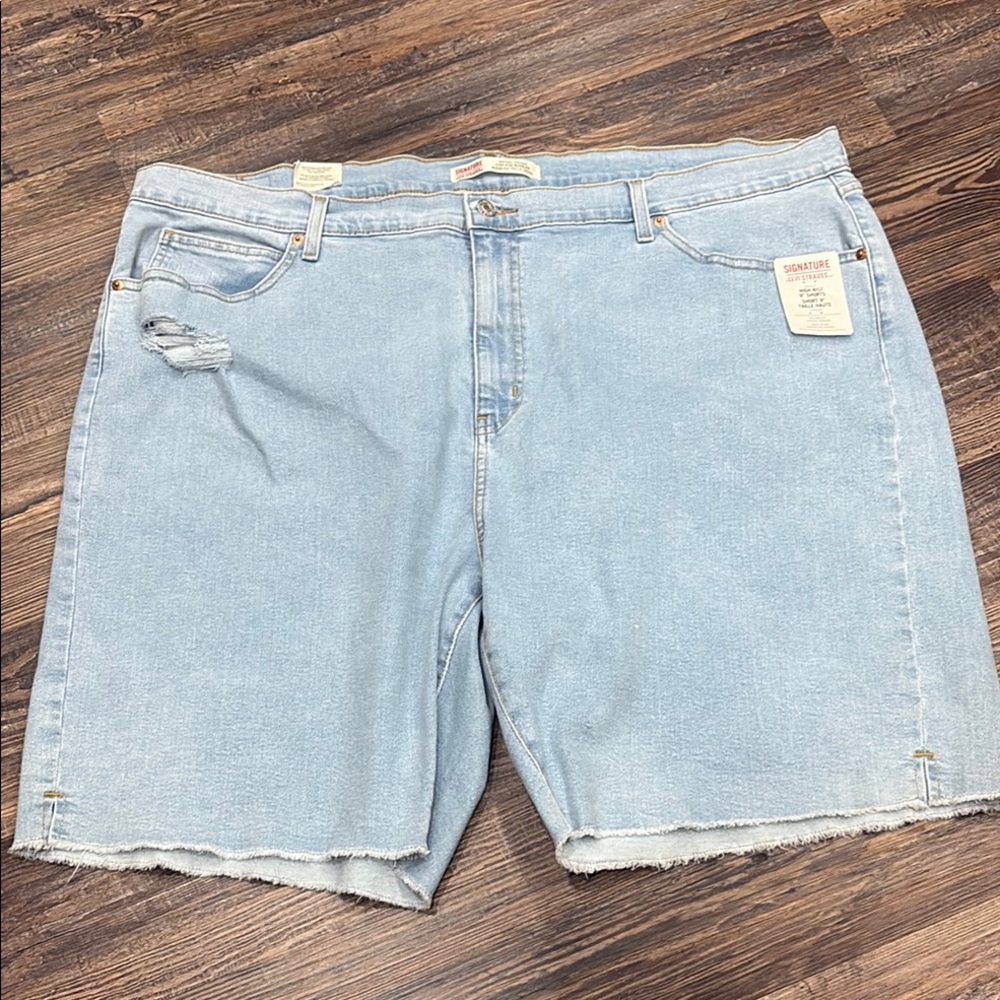 NWT Levi's Sky Distressed Denim Shorts